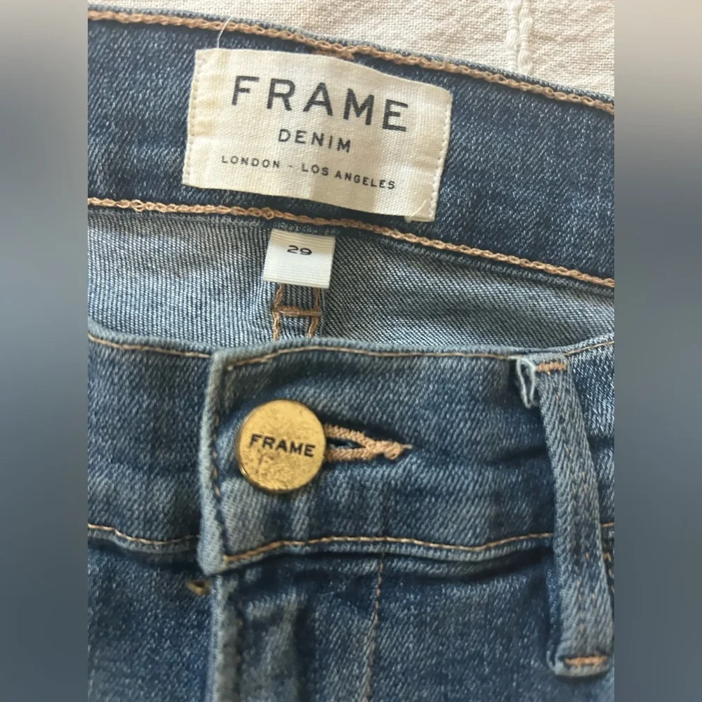 Frame Denim Le High Skinny raw hem size 29 - Picture 3 of 3